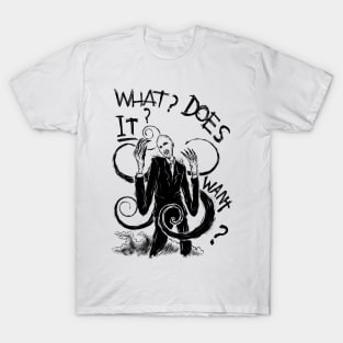 Tracking the Elusive Slender Man: A Quest for Answers T-Shirt